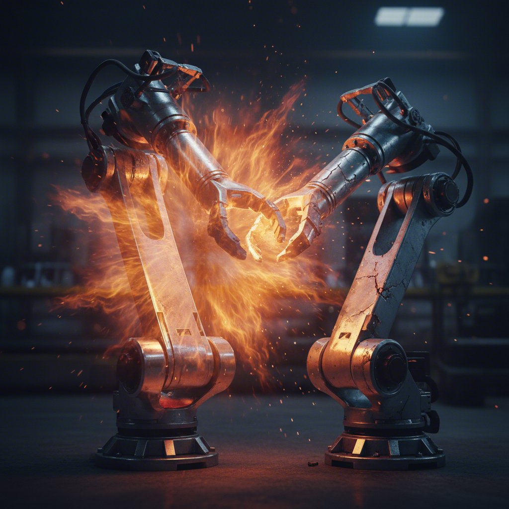 symbolic representation of steels superior heat resistance compared to aluminum in suspension components