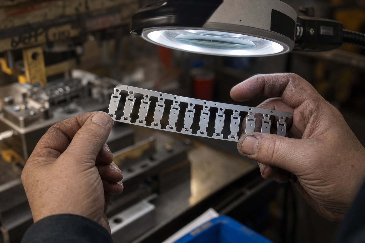 strip progression sample inspection for notch related defects during die tryout validation