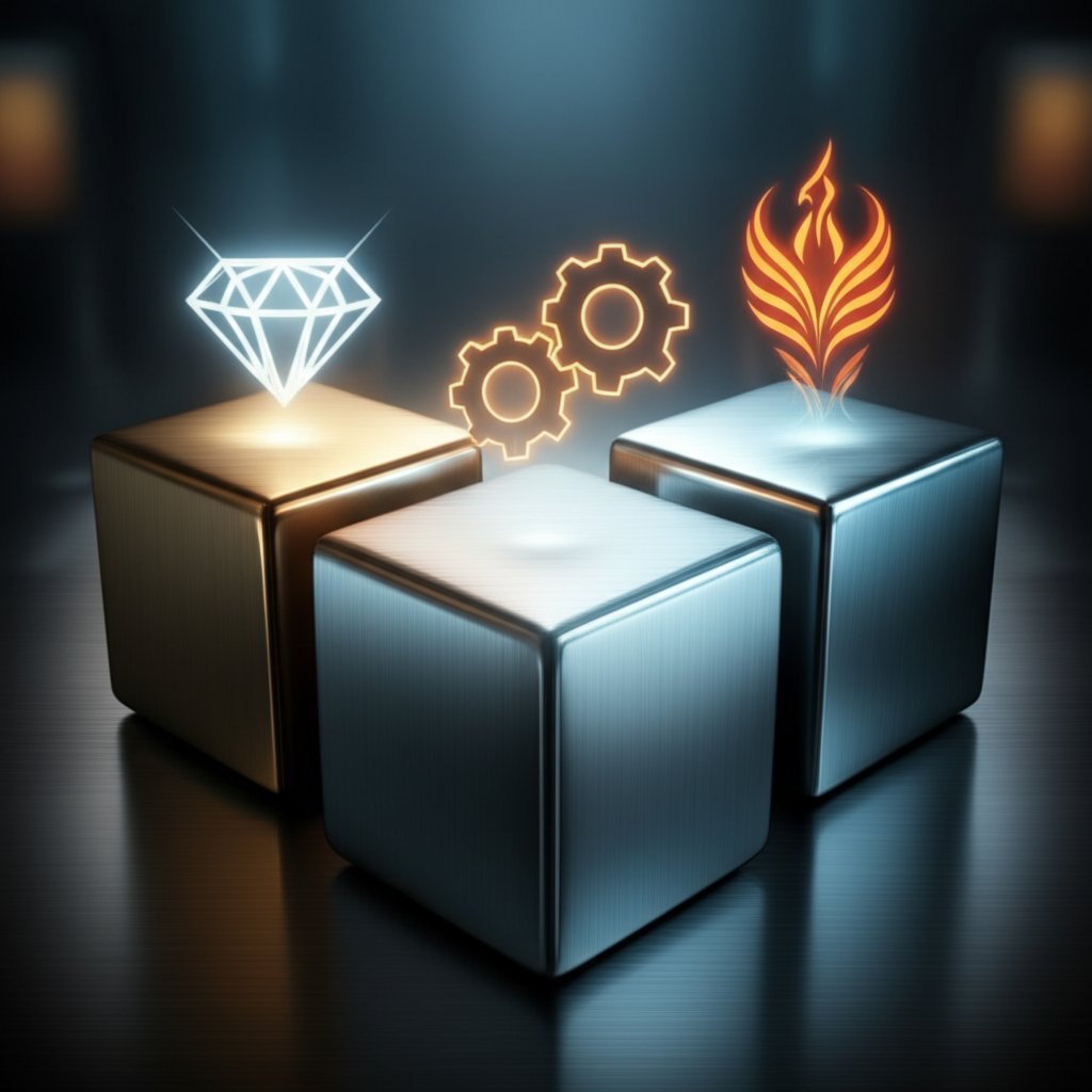 infographic comparing key properties of different motorsport aluminum alloy series