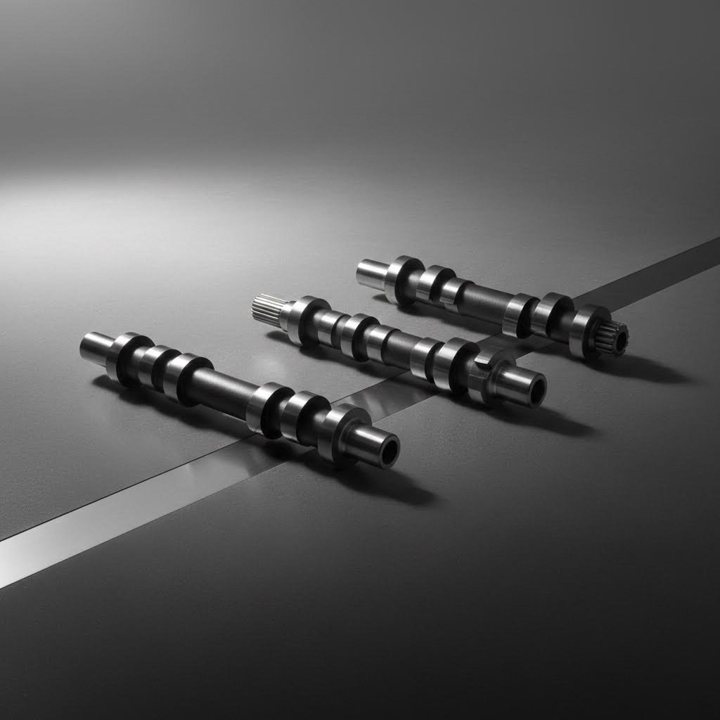 manufacturing method comparison showing varying camshaft constructions for different performance applications