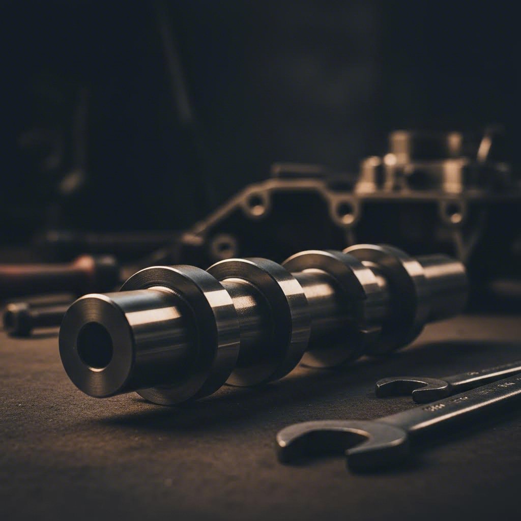 steel camshaft showcasing precision machined lobes essential for engine valve timing and long term durability