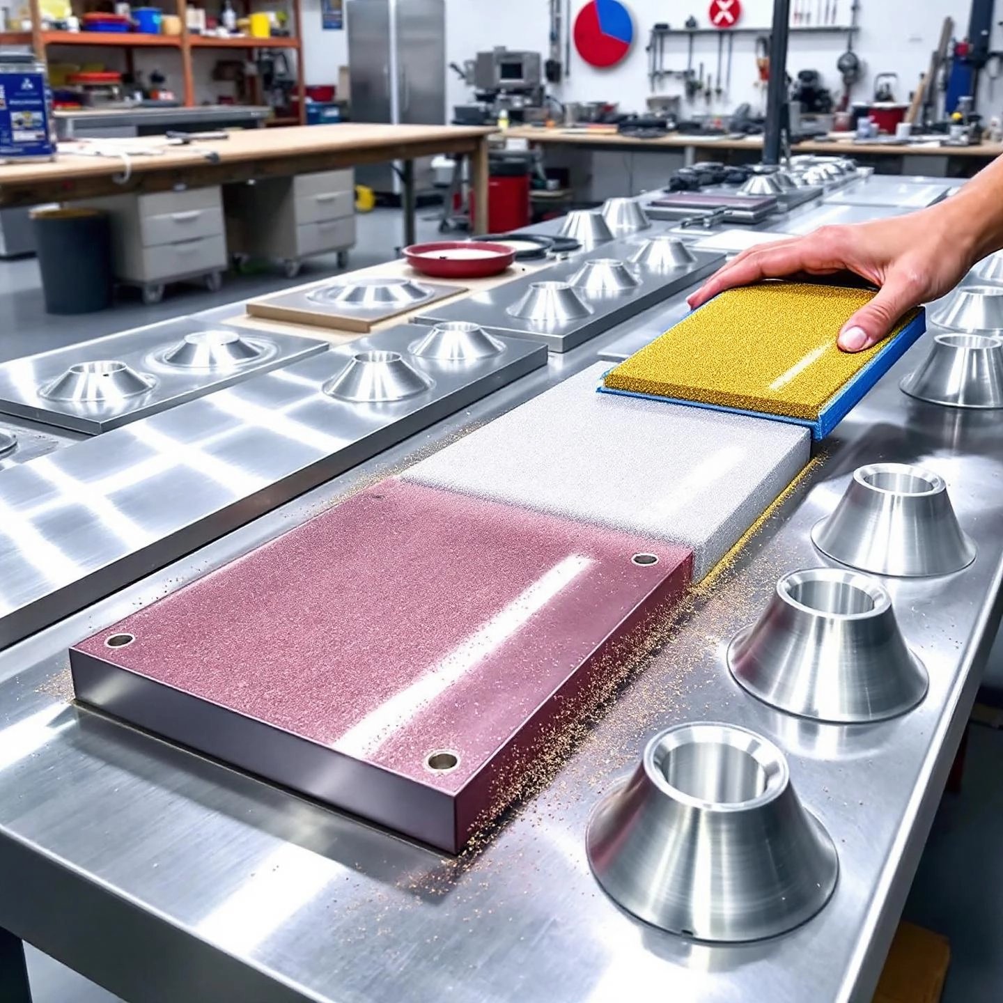 special surface prep for painting anodized aluminum parts