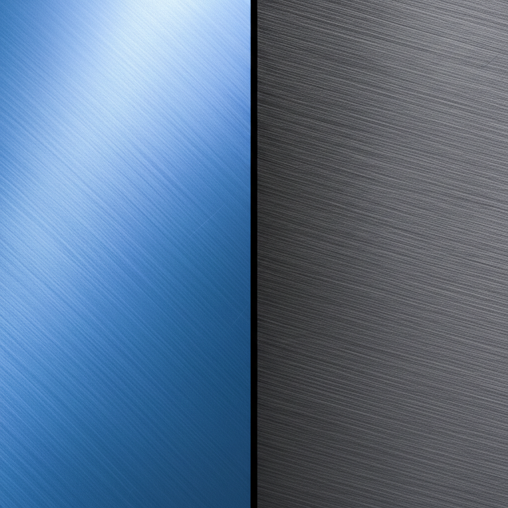 visual comparison of type ii decorative and type iii hardcoat anodizing textures