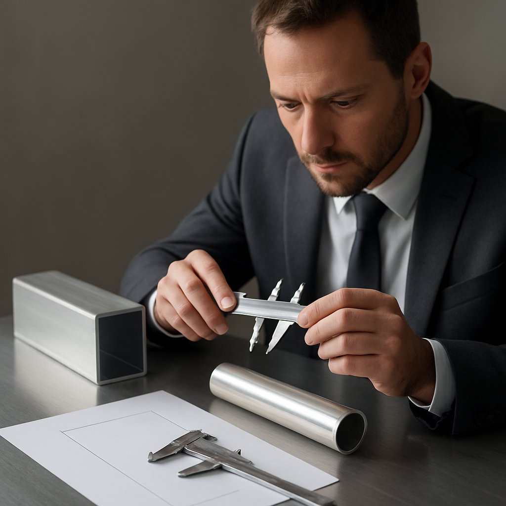 reviewing aluminum section fit wall thickness and quote details