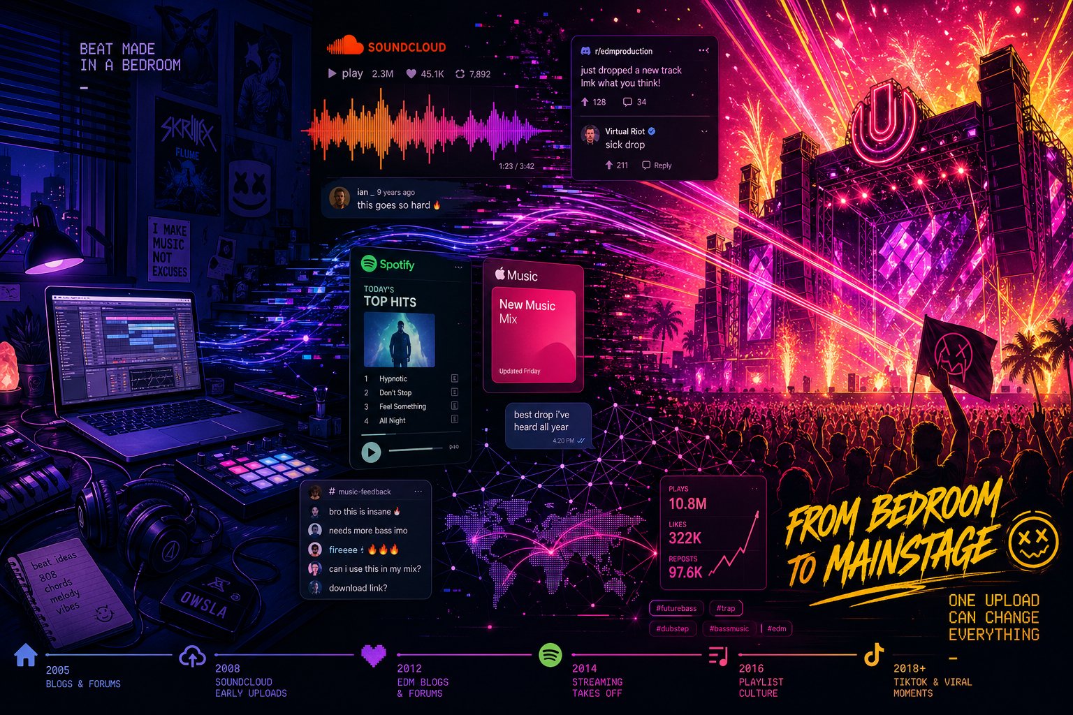 hyperpop evolved from bedroom studios and soundcloud uploads into a global movement that reshaped pop music
