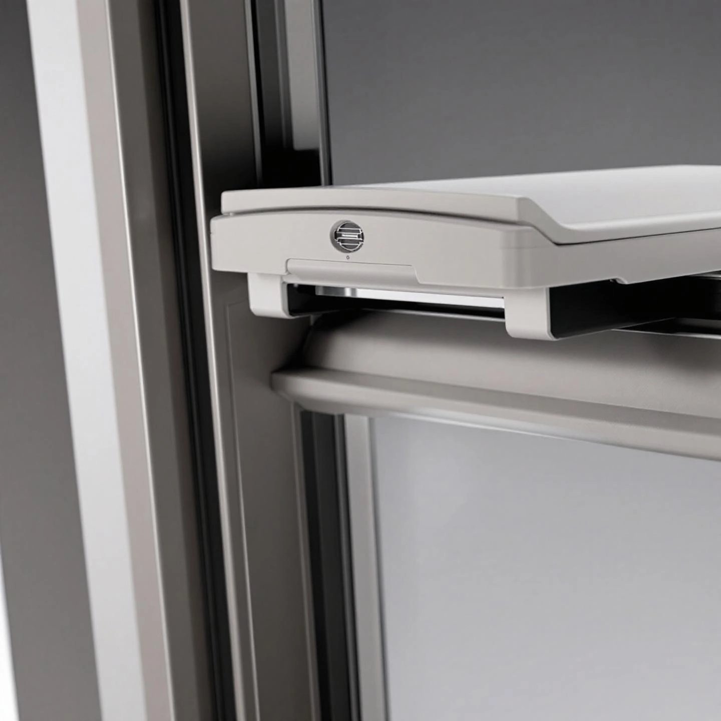 window frame with integrated trickle vent components for controlled airflow