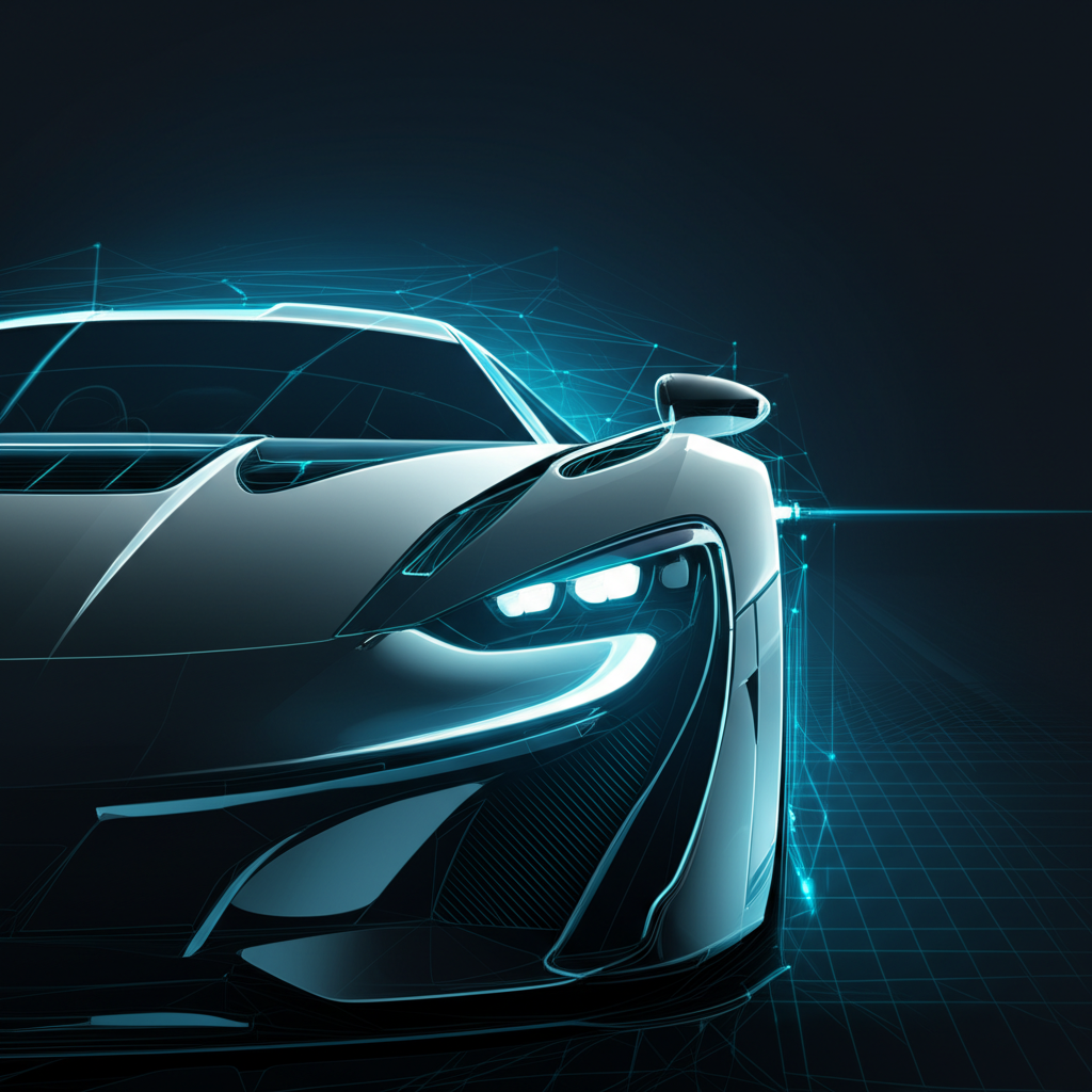 conceptual art of bespoke vehicle creation in low volume manufacturing