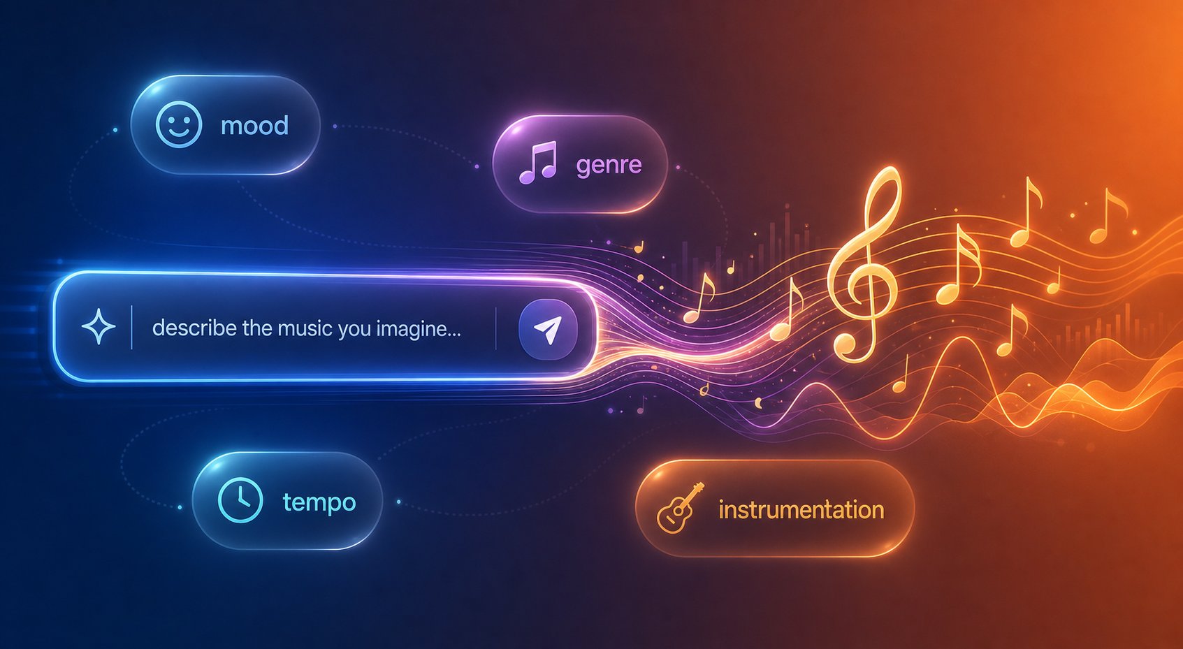 prompt terstruktur dengan deskriptor musik spesifik menghasilkan output musik AI yang jauh lebih baik