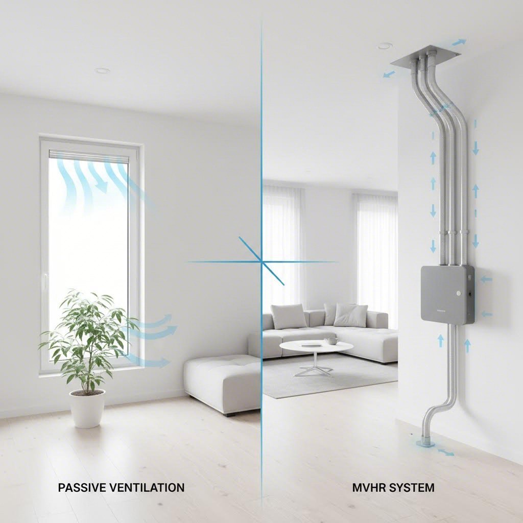choosing between passive trickle vents and mechanical systems depends on property type and budget