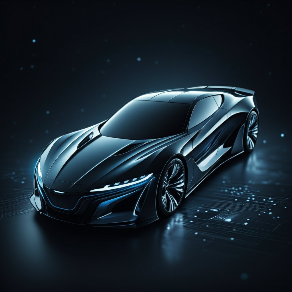 conceptual art of a unified vehicle chassis created through structural die casting