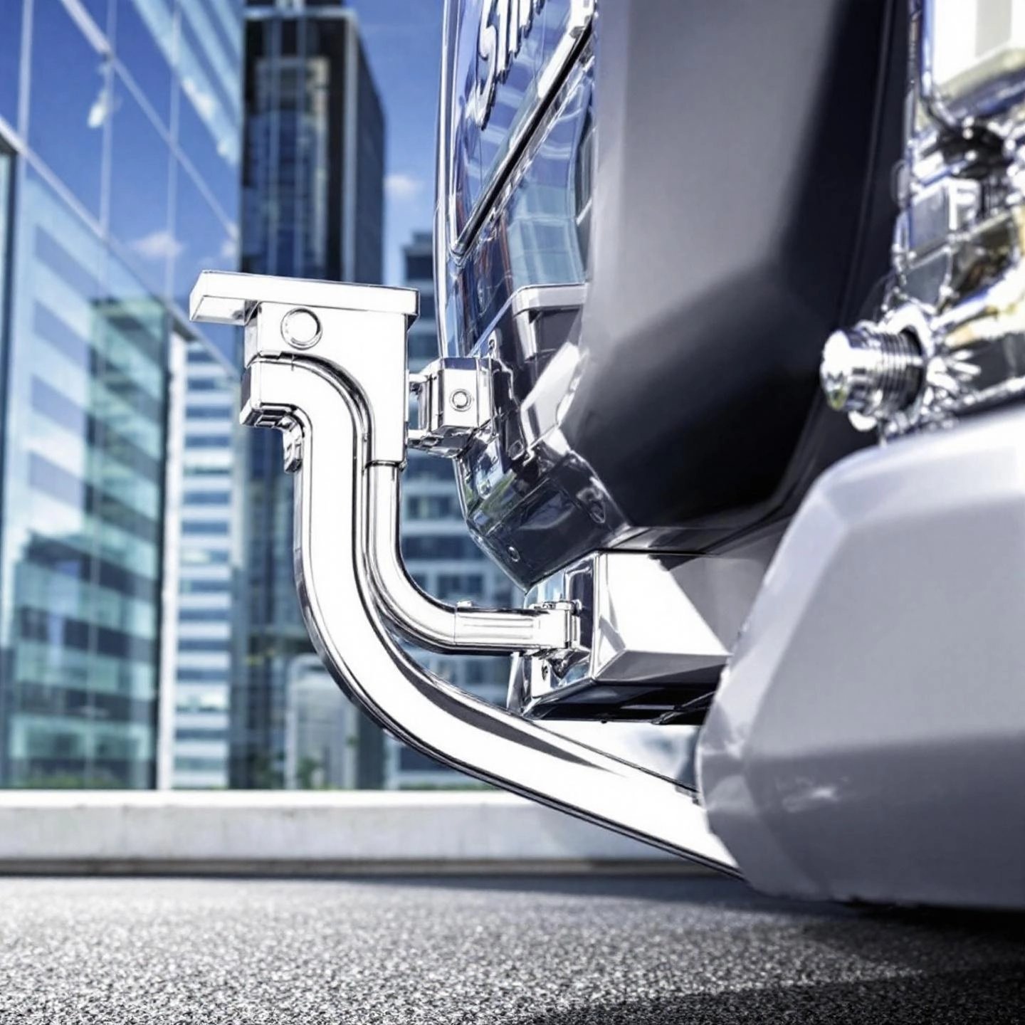 polished aluminum hitch adds a modern rust free look to any vehicle