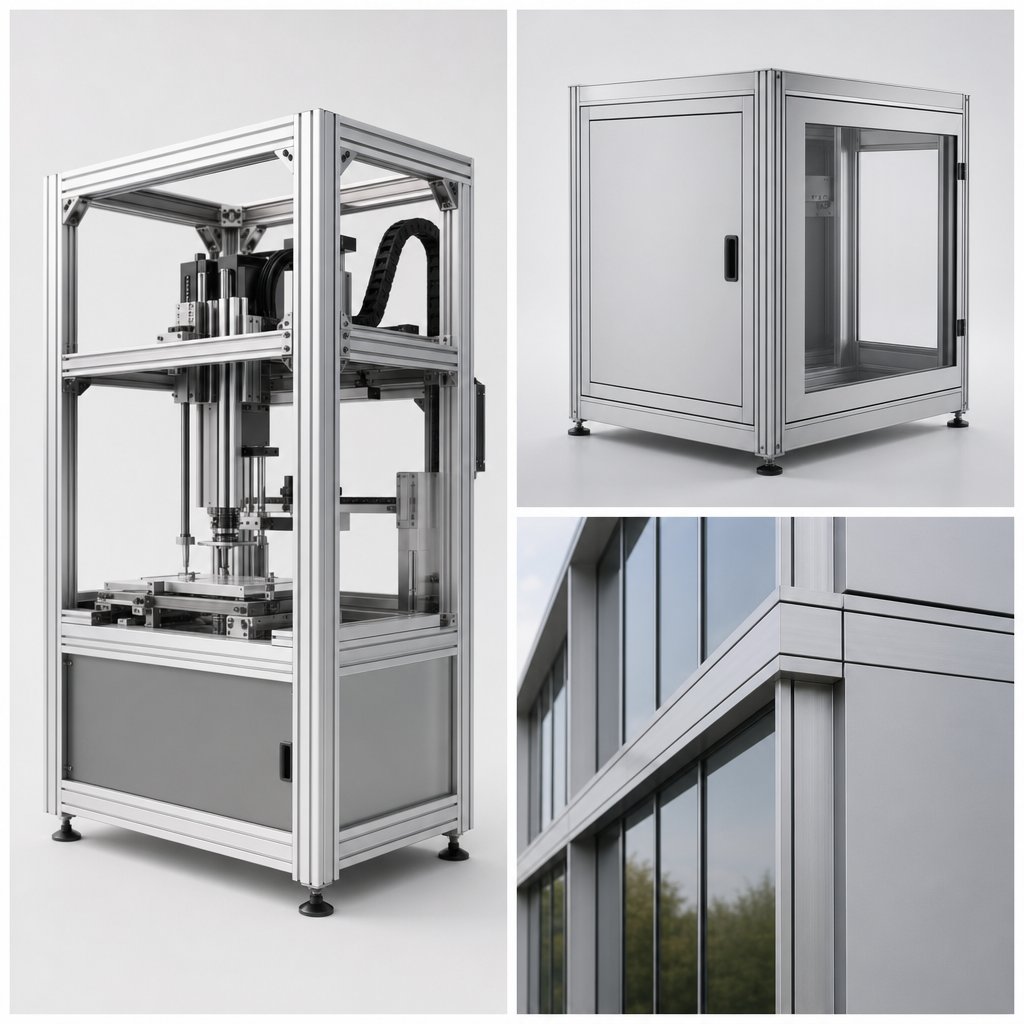 extruded aluminum profiles in frames enclosures and facade systems