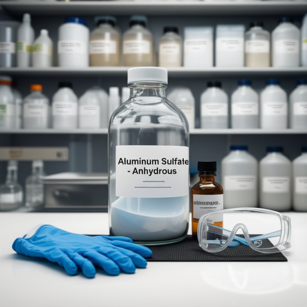 safe handling and storage practices for aluminum sulfate in work environments