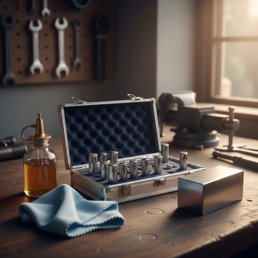 proper metal stamp storage and maintenance supplies