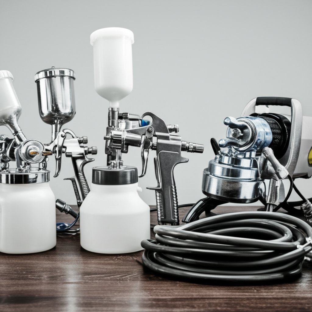 common industrial spray applicators used on automotive metal parts