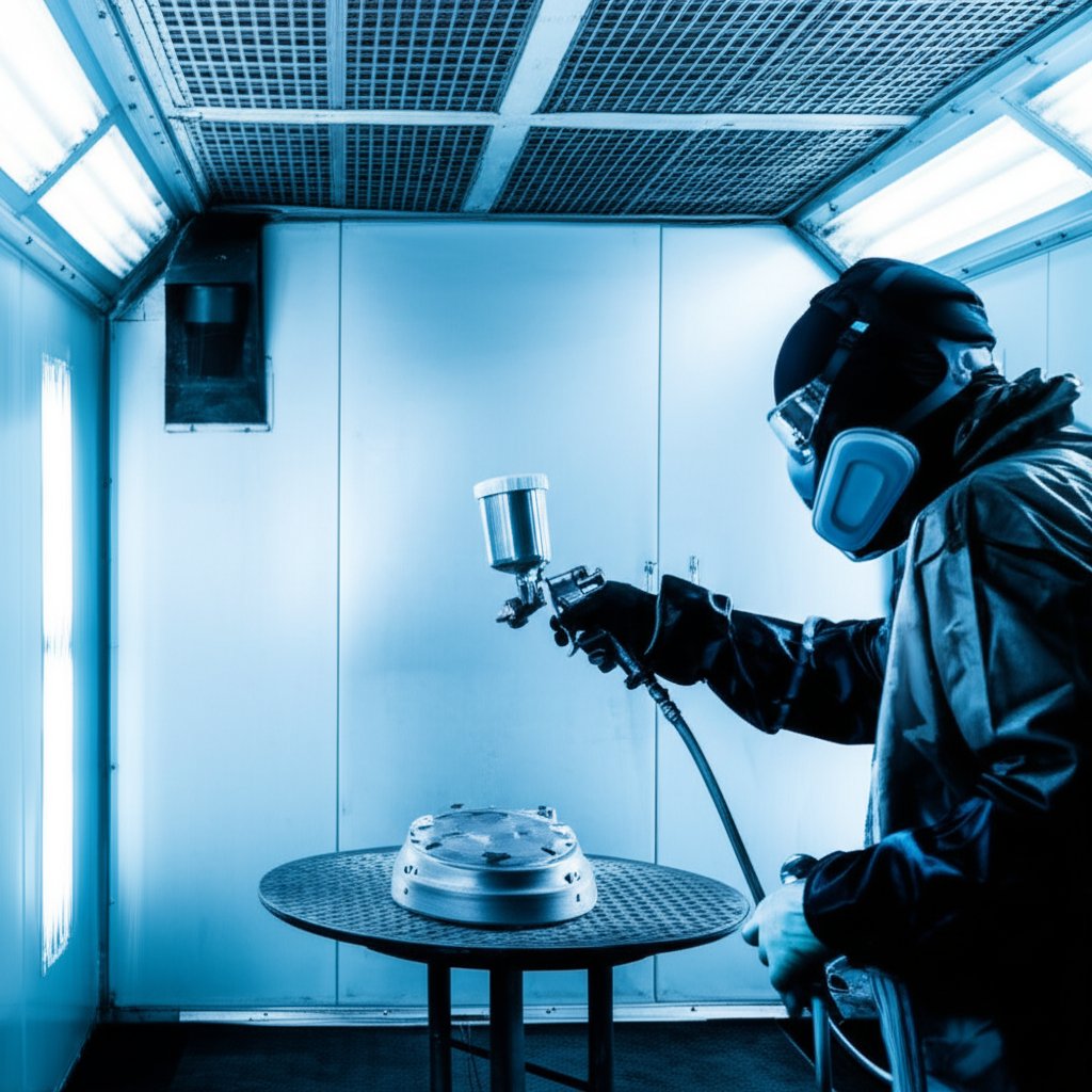 safe spray booth operation with ventilation grounding and proper ppe