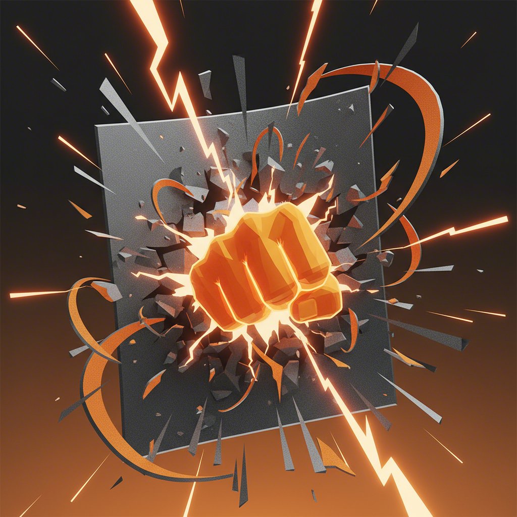 conceptual illustration of a die punch performing a cutting operation