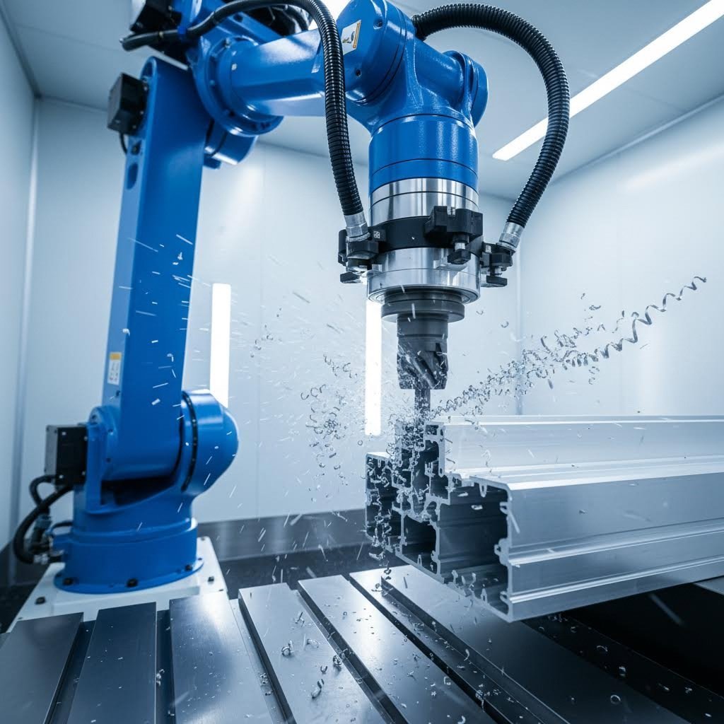 cnc machining adds precision features to extruded aluminum profiles