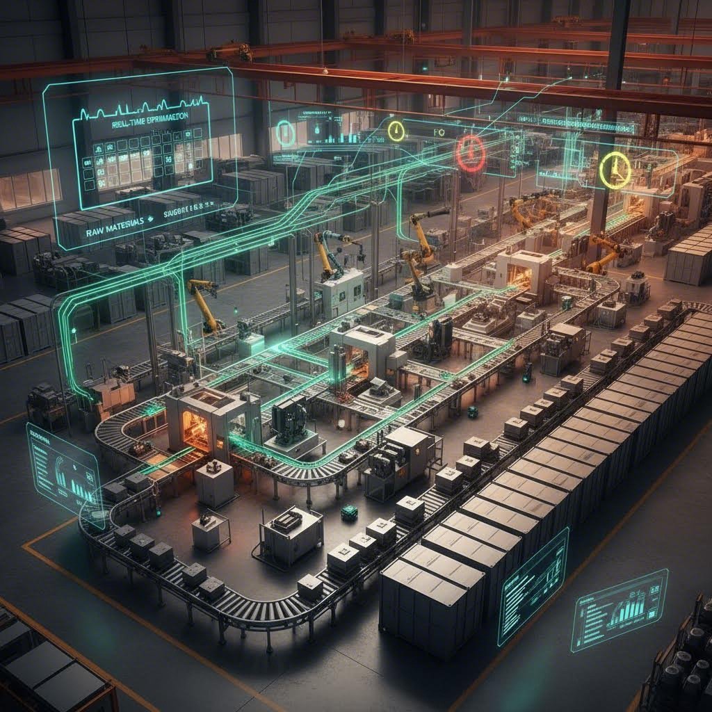 production timeline visualization from raw materials through finished cnc machined parts ready for shipment