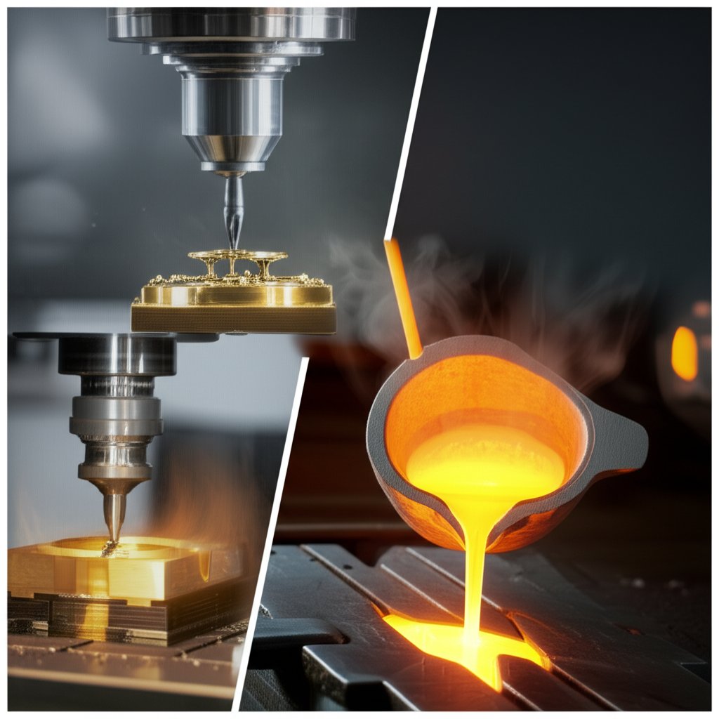 comparing cnc machining casting and additive methods for brass parts