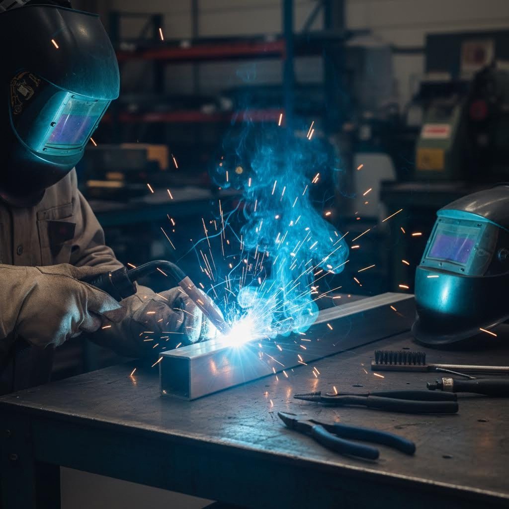 professional fabrication and welding of rectangular aluminum profiles