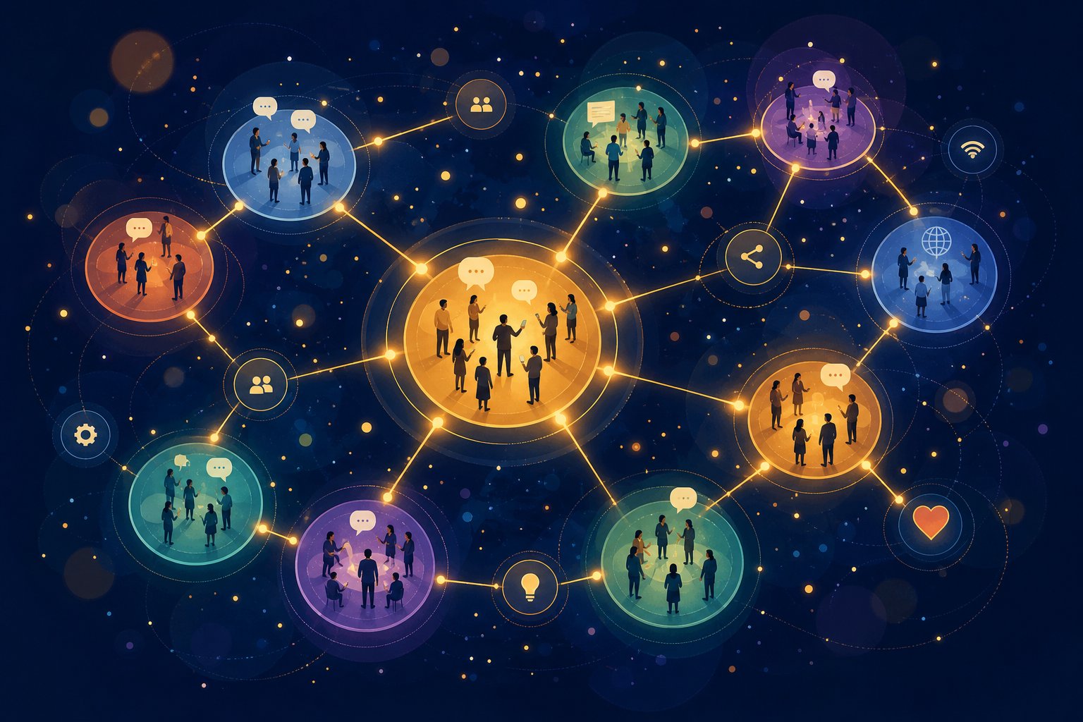 niche ai music communities connected through collaboration and cross promotion for organic audience growth
