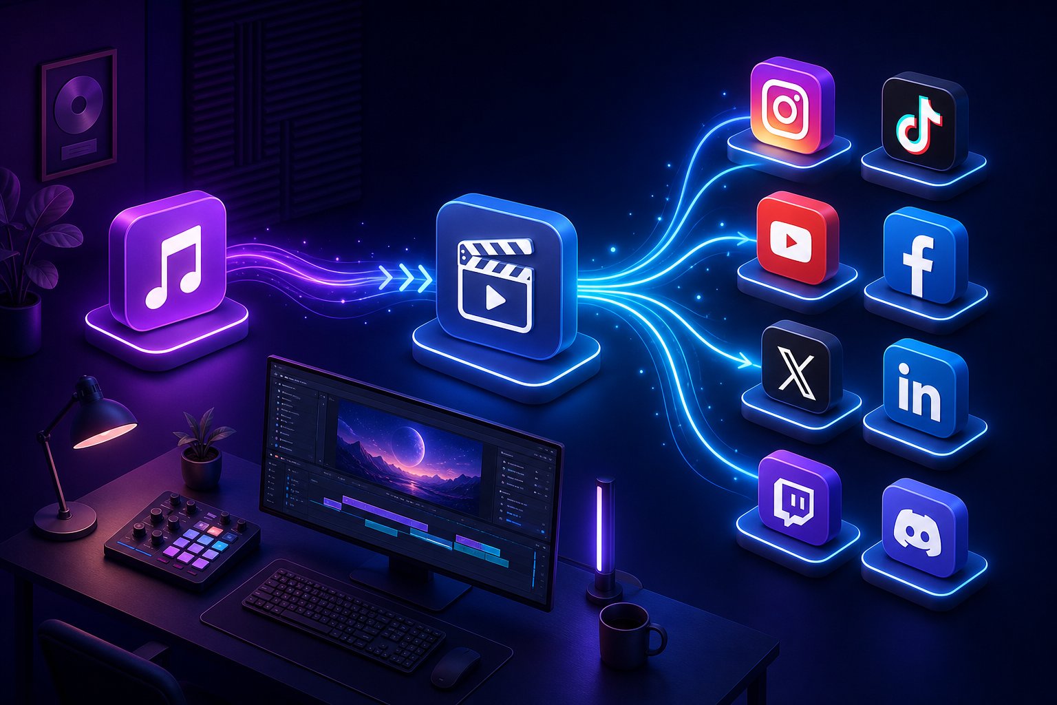 streamlined creation to distribution pipeline connecting ai video generation tools with multi platform promotion channels