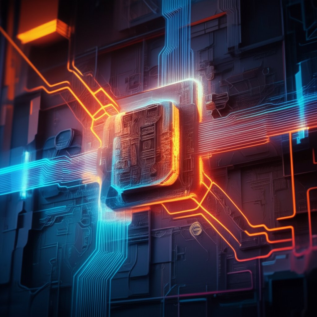 conceptual art of data streams optimizing the real time die casting process