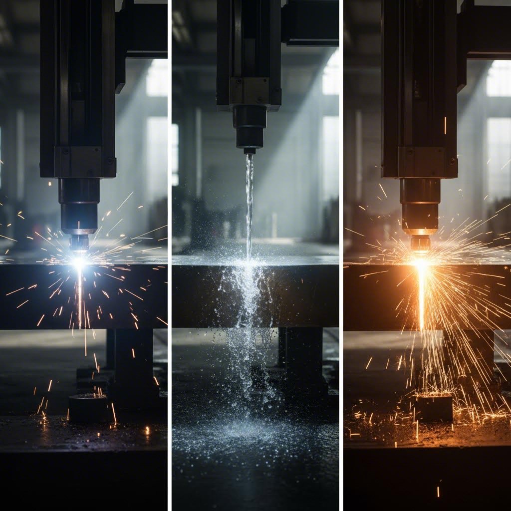 laser waterjet and plasma cutting each offer distinct advantages for different metal thicknesses and applications