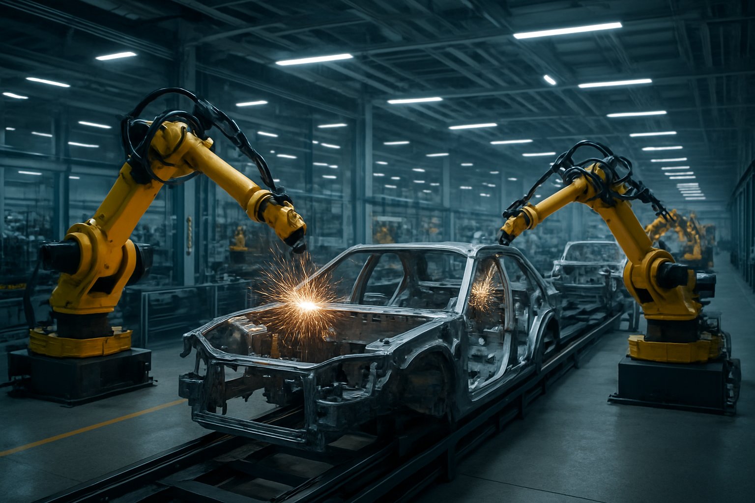 robotic stainless welding for automotive chassis production