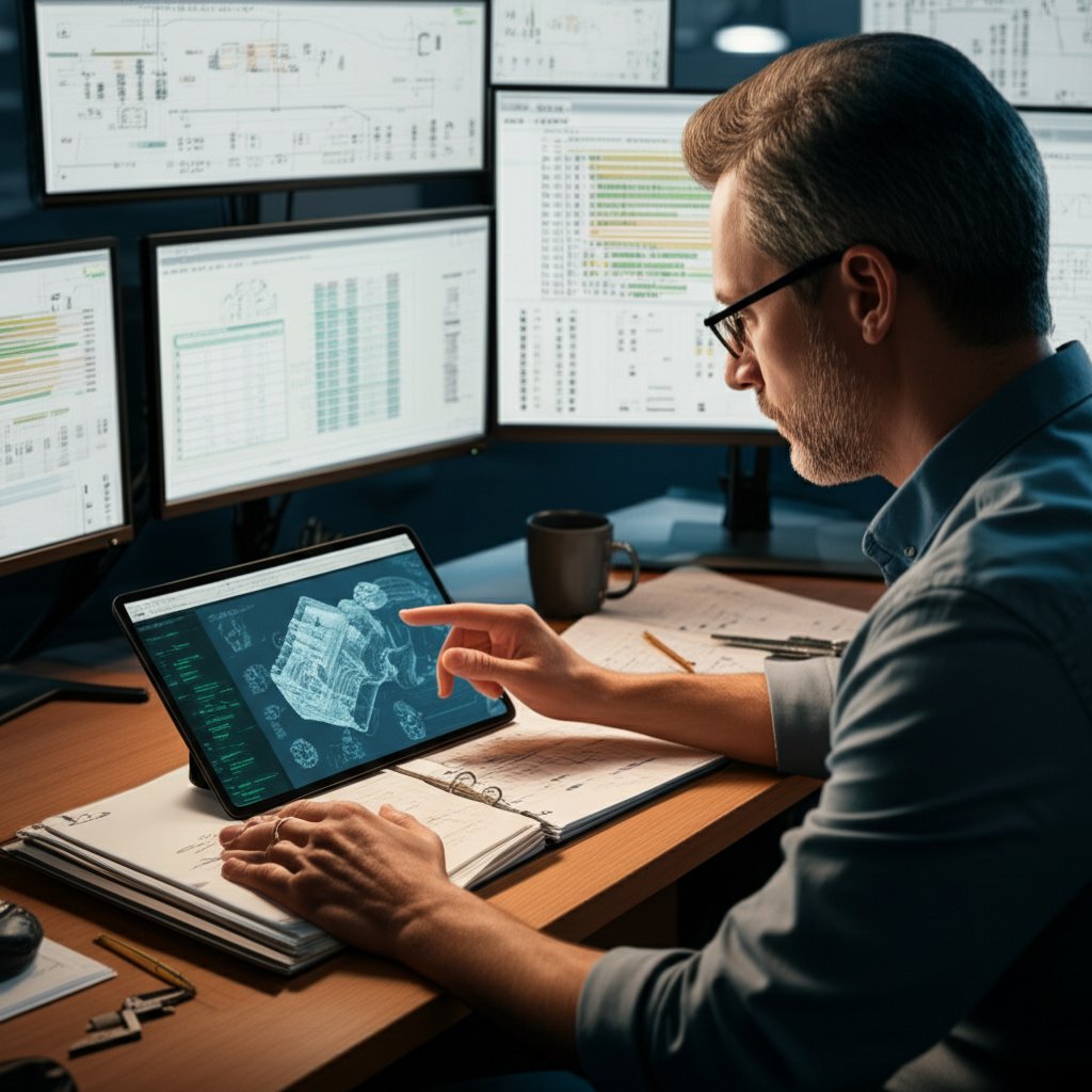 engineer analyzing supplier capability data for automotive stamping evaluation