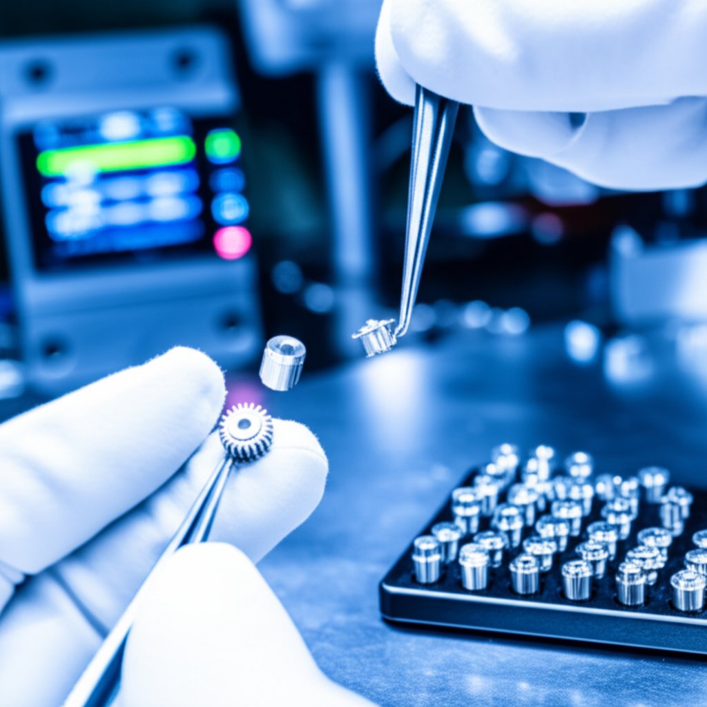 precision inspection of small automotive metal components for quality assurance