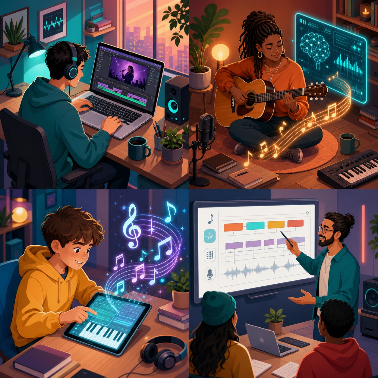 different creators use ai music generators for different goals from background tracks to songwriting inspiration