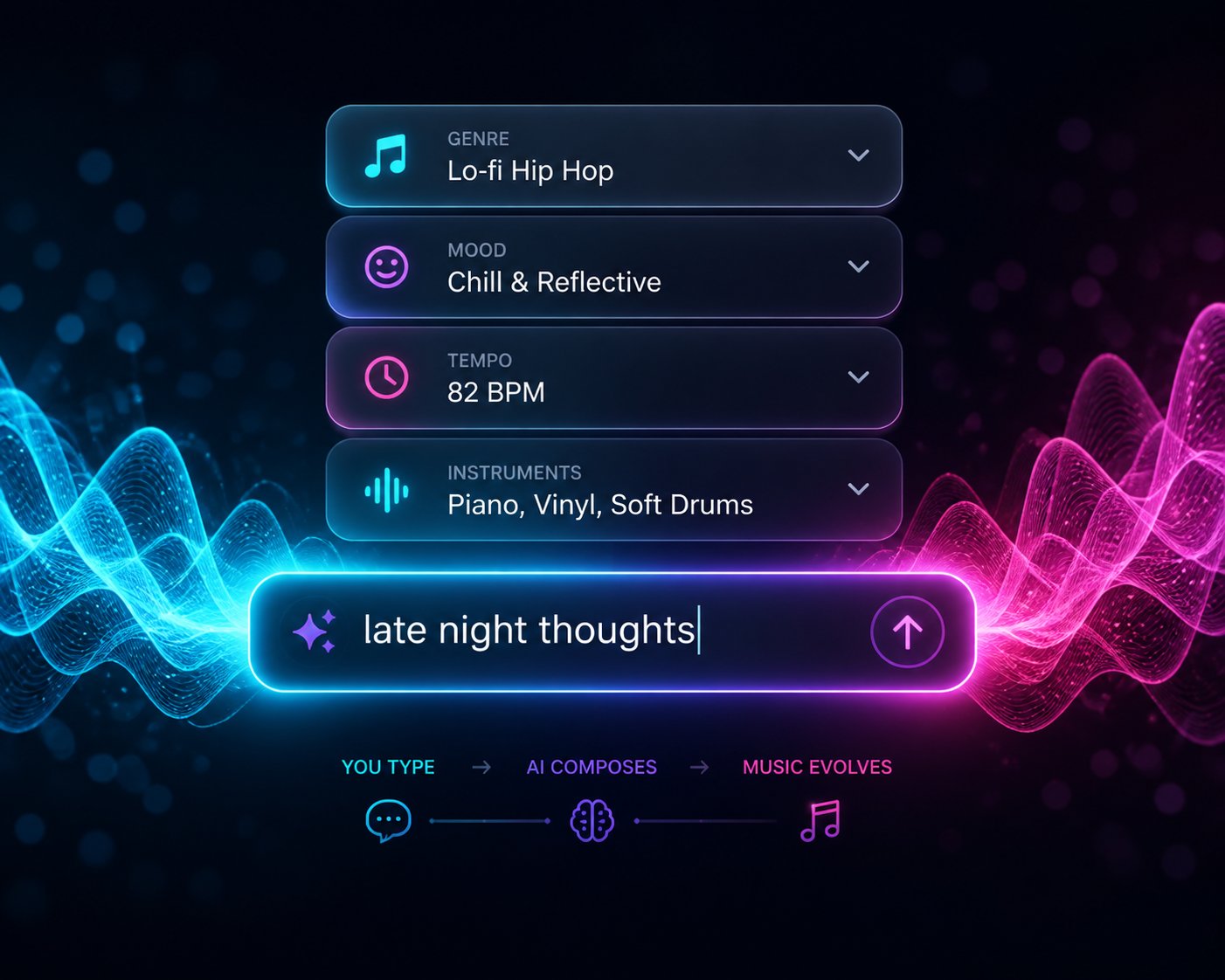 well crafted text prompts with specific genre mood tempo and instrumentation details produce dramatically better ai music output