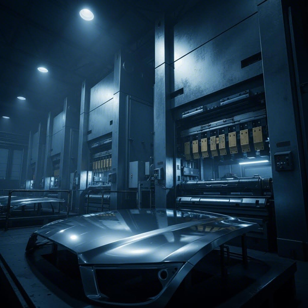 High tonnage automotive stamping press line for body panels