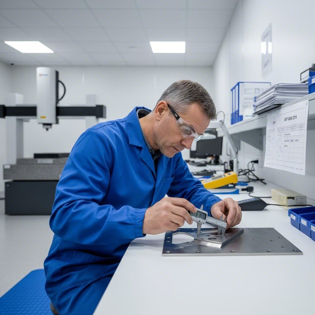 quality inspection process at a certified laser cutting facility