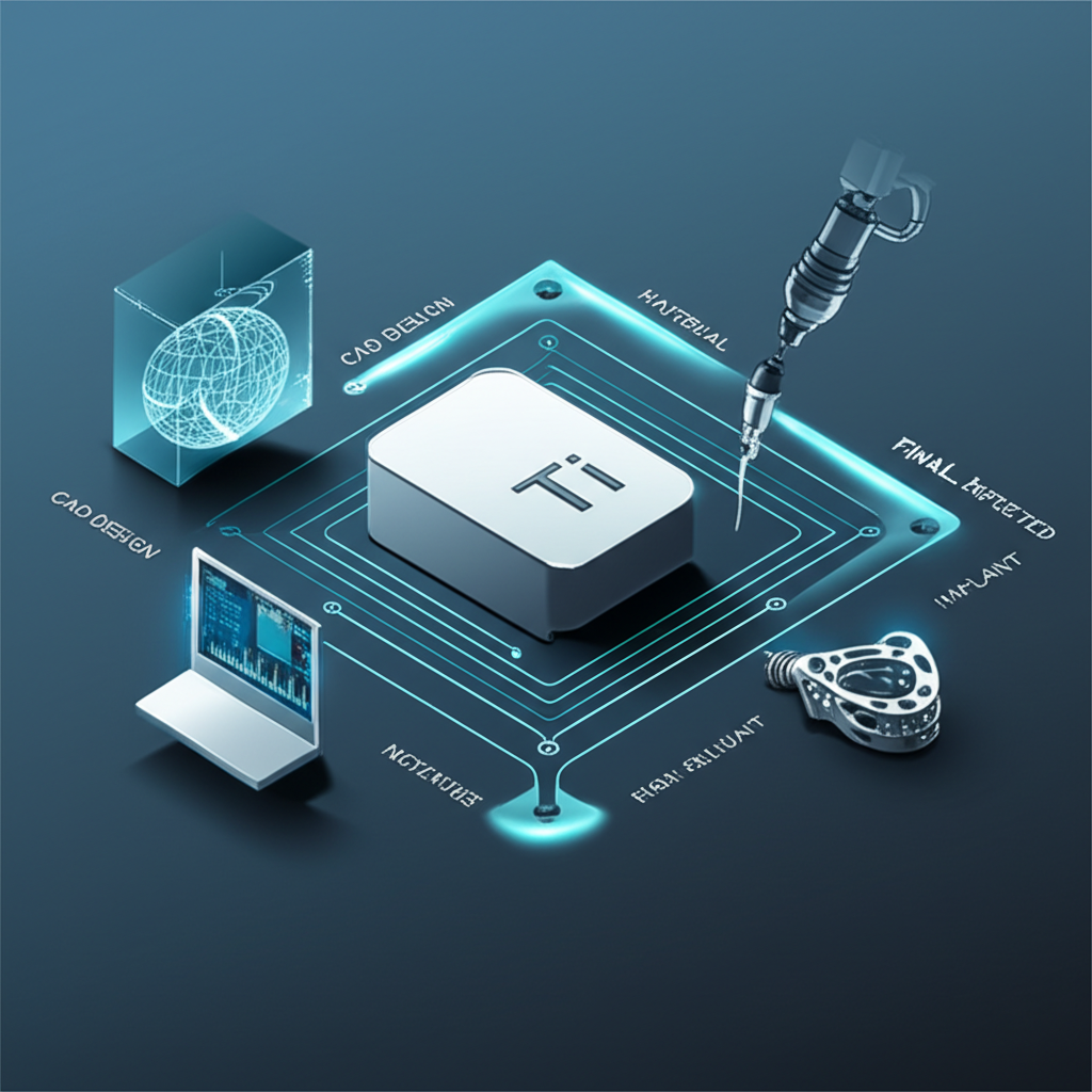 diagram of the cnc machining process for custom medical implants