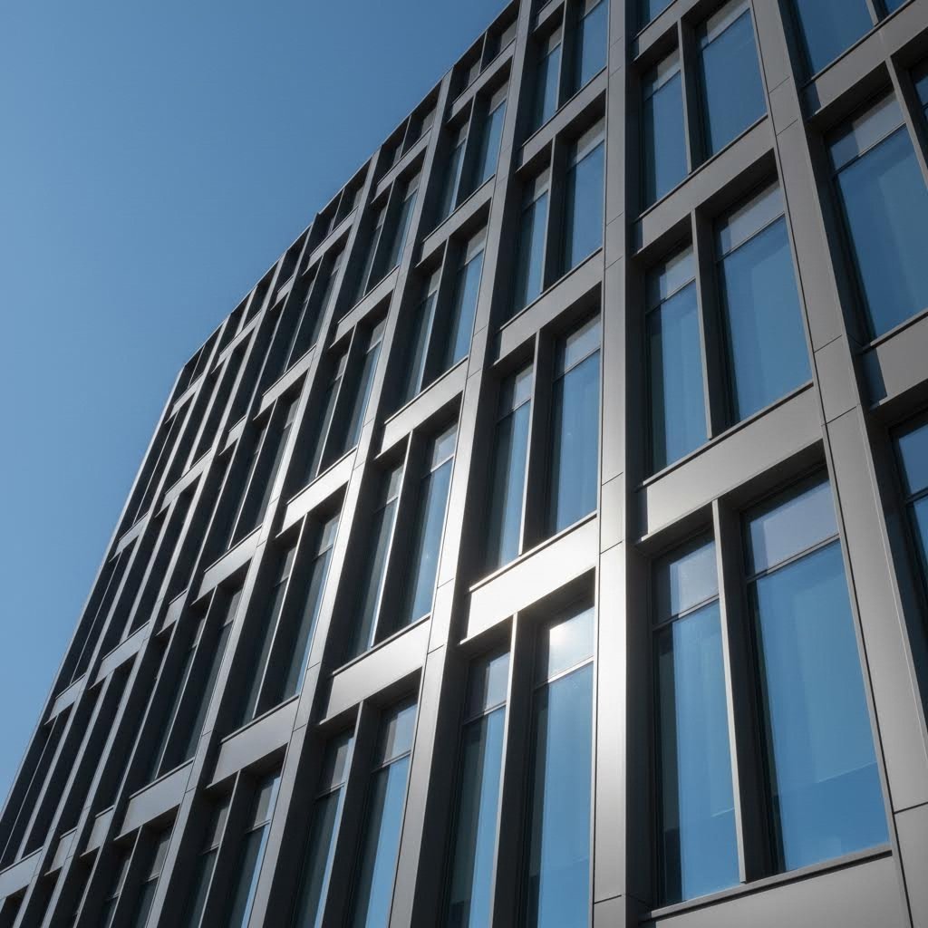 extruded aluminum profiles in architectural curtain wall and window frame applications