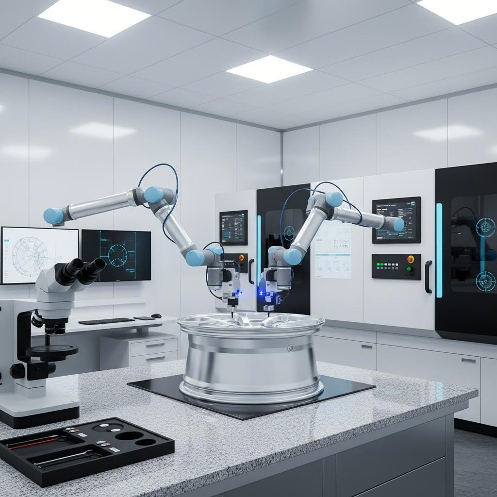 quality control inspection ensuring forged wheel components meet automotive certification standards