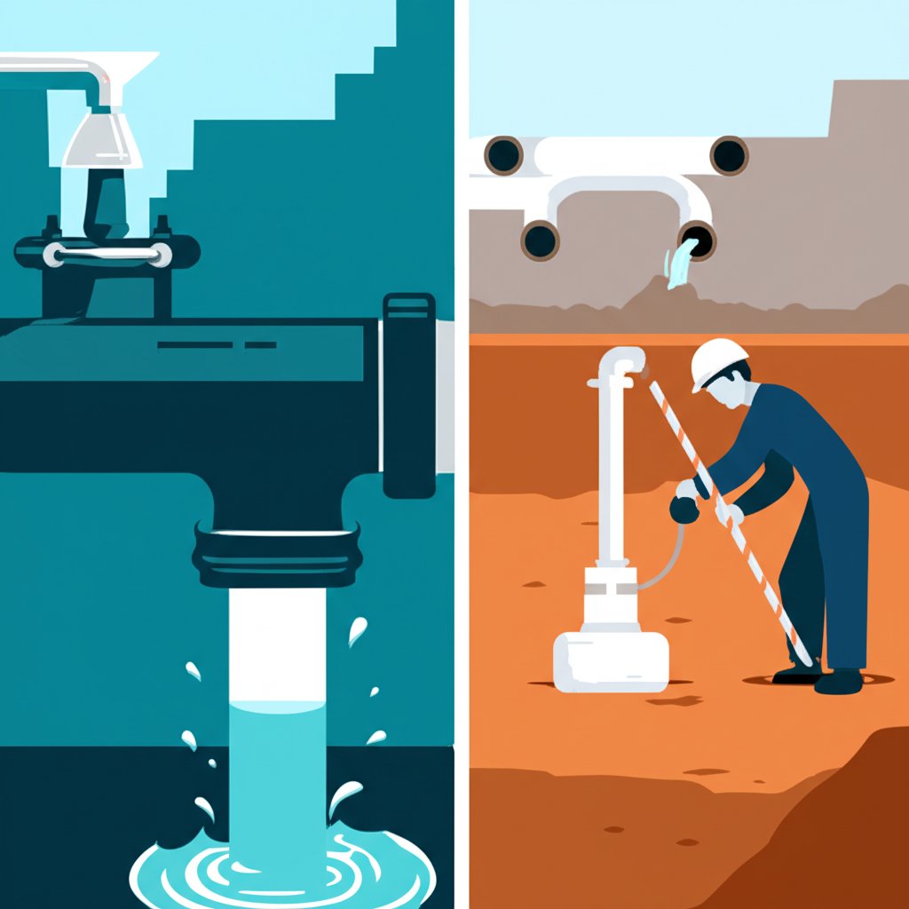 ductile iron pipes in water systems with attention to protection and maintenance