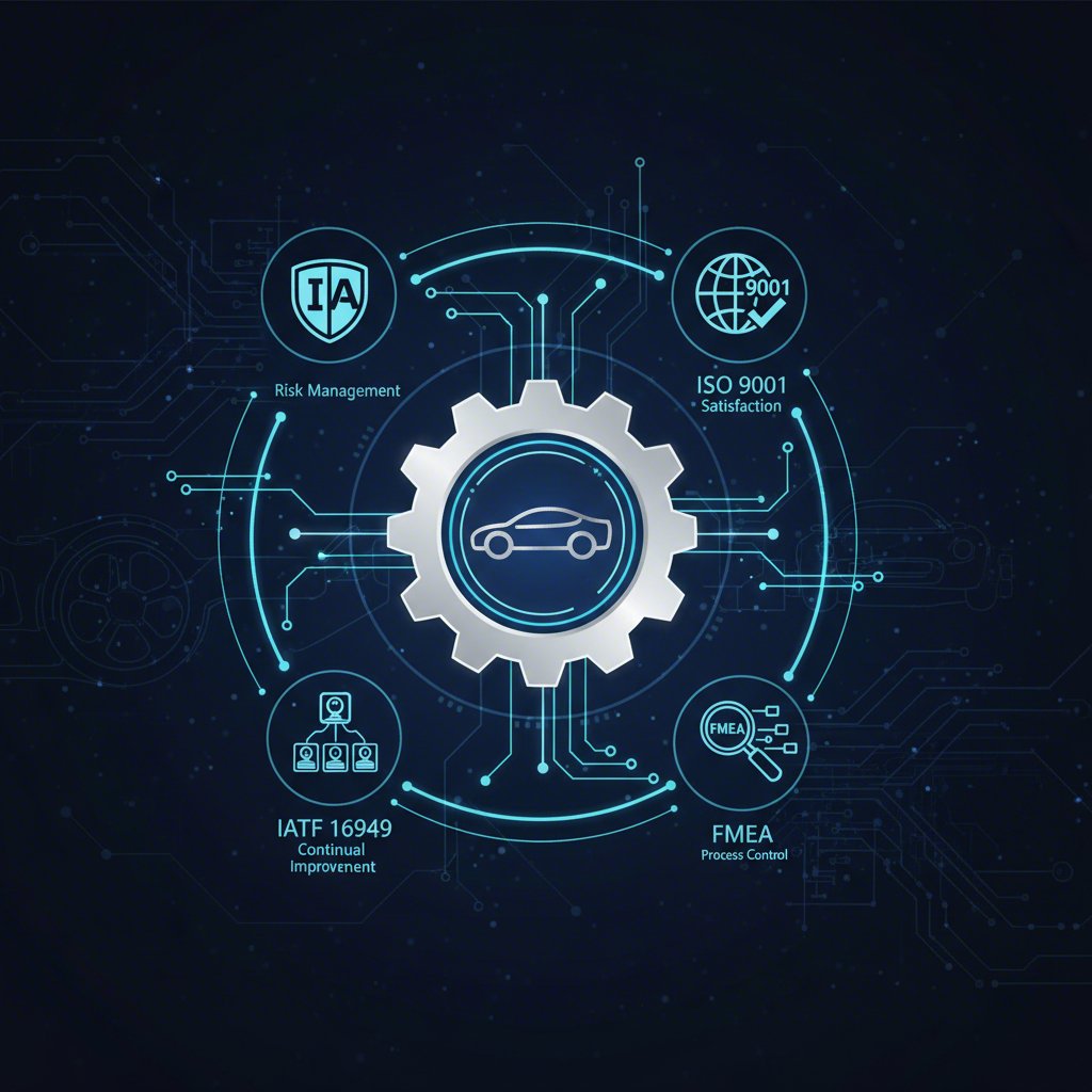 diagram of core quality management standards for the automotive industry
