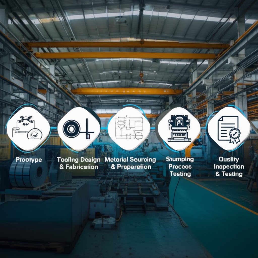 step by step timeline of automotive stamping part production from prototype to approval