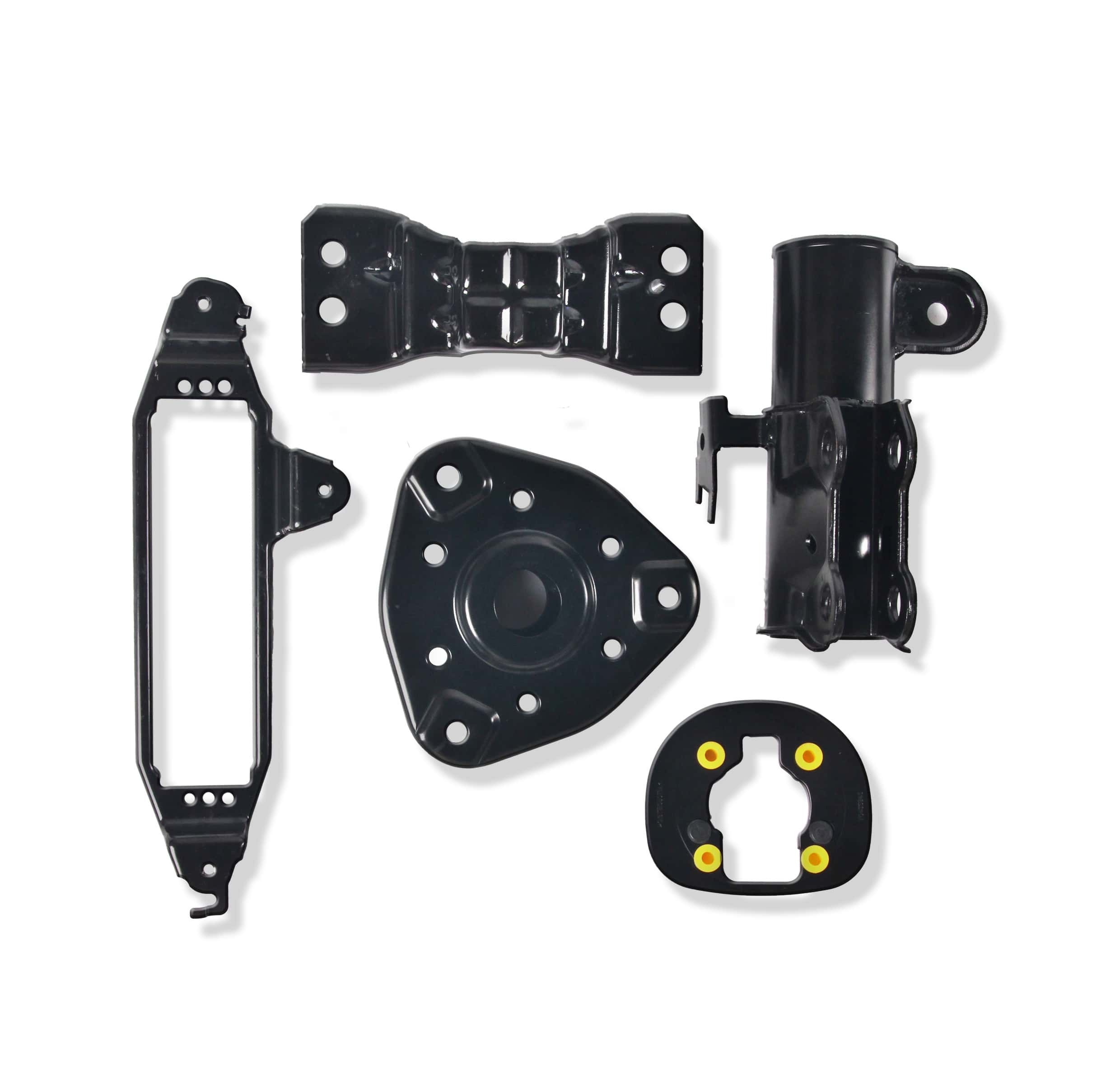 various stamping dies and tools representing cost and lifecycle choices in auto part manufacturing
