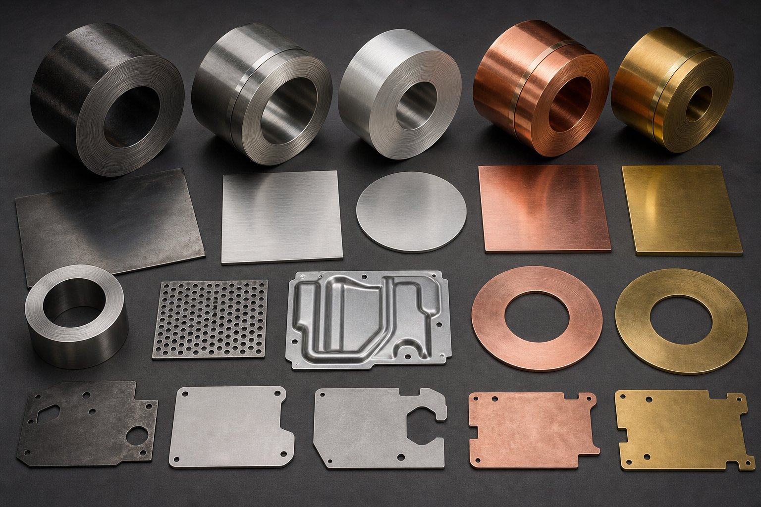 info-1-1 common stamping materials including steel stainless steel aluminum copper and brass each require different die engineering approaches
