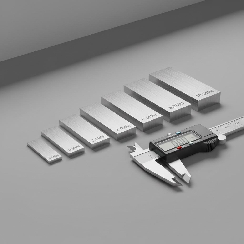 sheet metal gauge samples demonstrate varying thicknesses for different applications