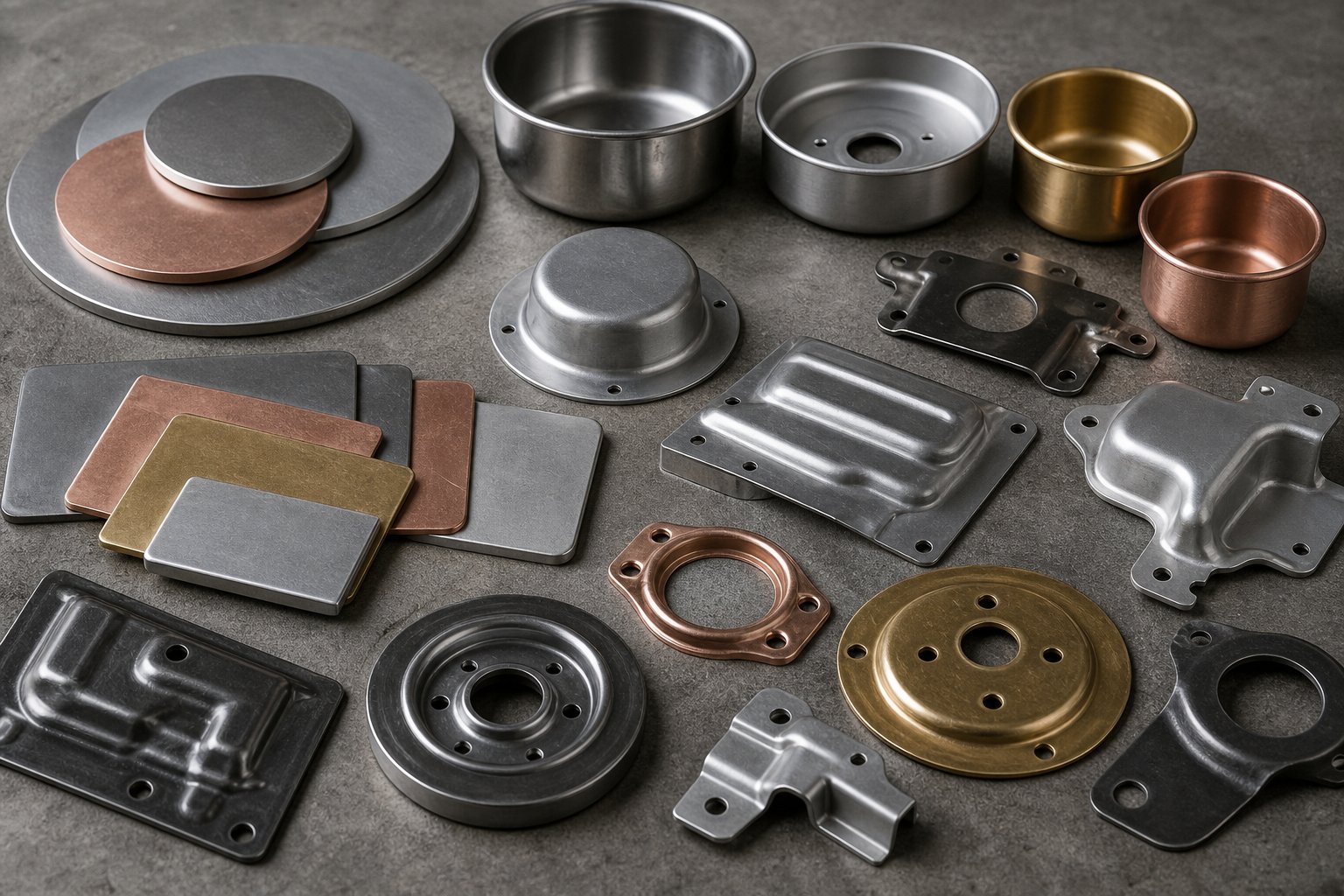 info-1-1 various metals and alloys commonly used in transfer die stamping from thin aluminum to thick carbon steel