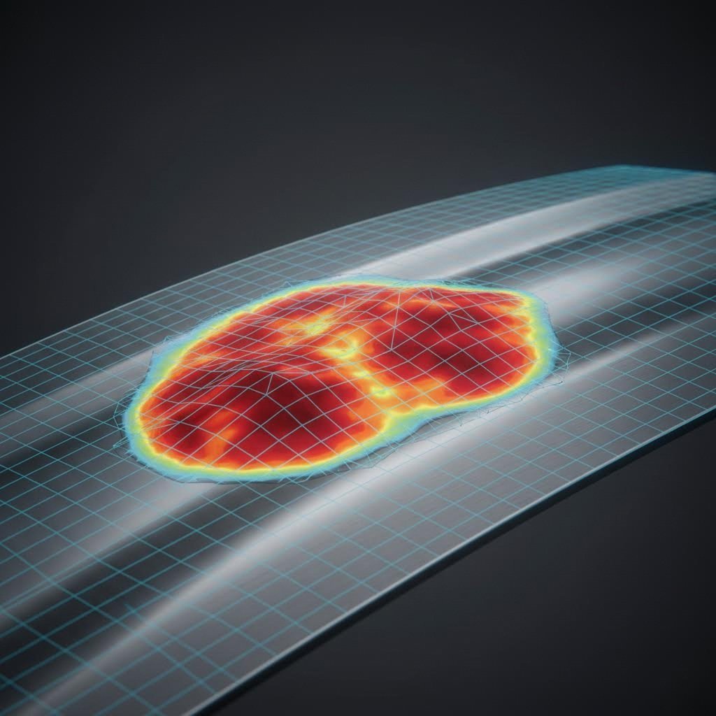 Digital analysis of surface defects like wrinkling and slip lines