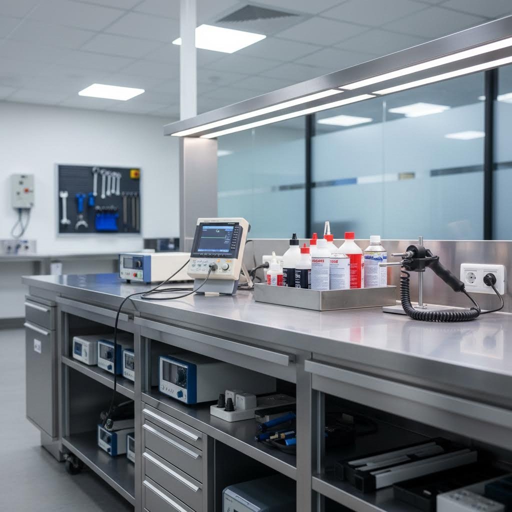 complete ndt inspection station equipped for multi method forging examination