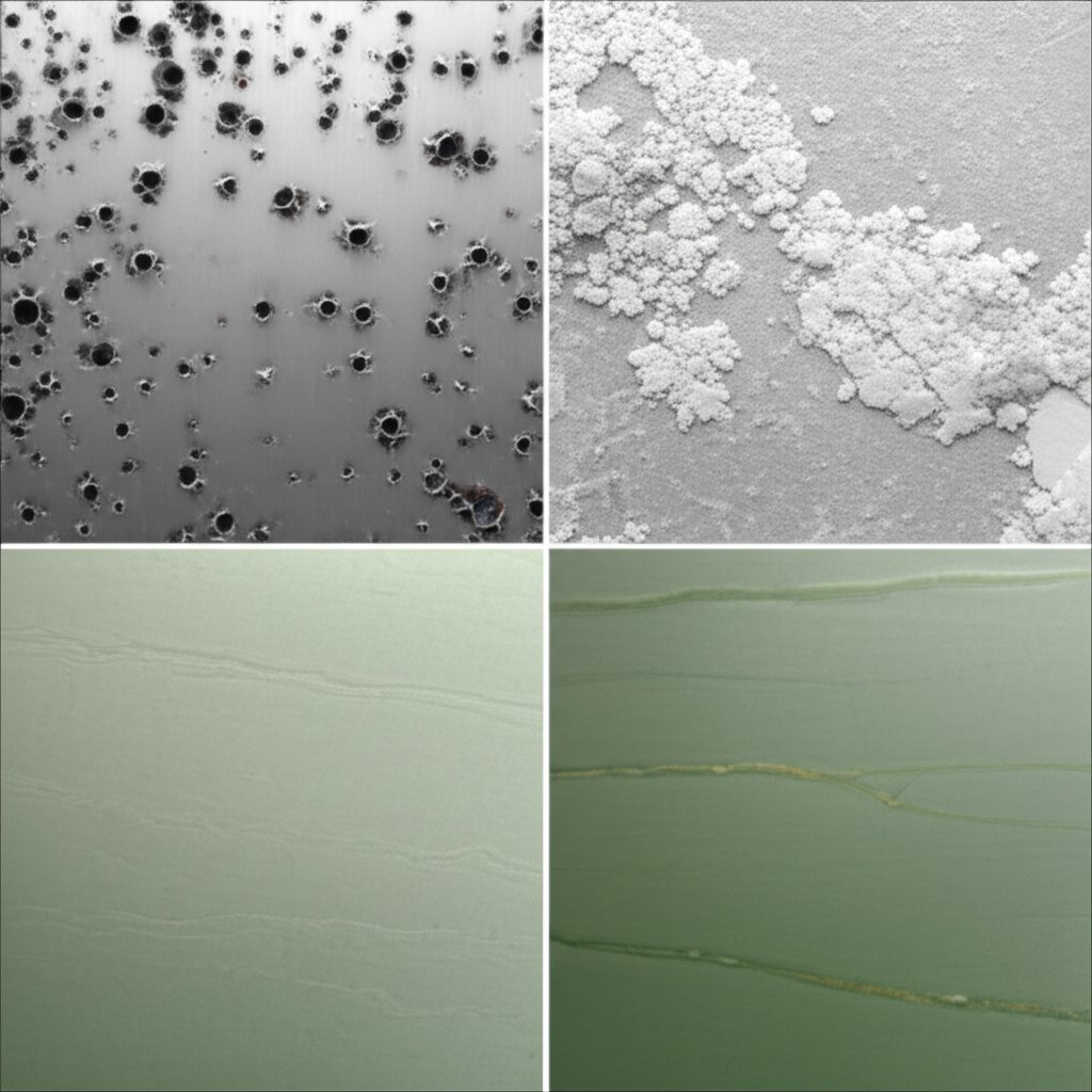 common visual signs of different aluminum corrosion types