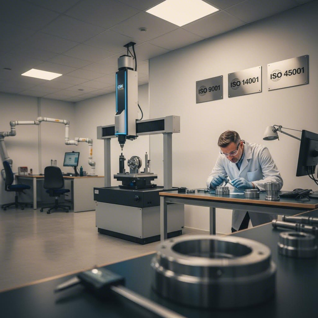 quality inspection process at a certified metal fabrication facility